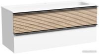 Sancos Тумба под умывальник Delta DL120W (дуб светлый/графит)