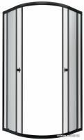 Triton Альфа Блэк А1 90х90 без поддона (прозрачное стекло)