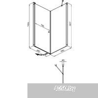 Triton Форта-Хром 90x90 (без поддона)