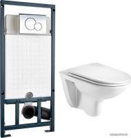 Унитаз WeltWasser Baarbach 004 GL-WT + Marberg 507 RD (белый глянец/хром)