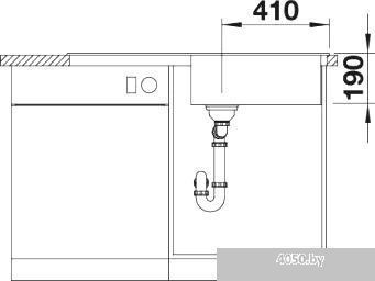 Кухонная мойка Blanco Sona XL 6 S (темная скала) [519690]