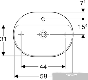 Умывальник Geberit VariForm 500.772.01.2