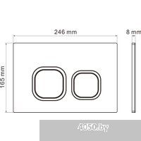 Roxen Antares Tornado в комплекте с инсталляцией StounFix Dual Fresh 6 в 1 968358 (кнопка: белый гля