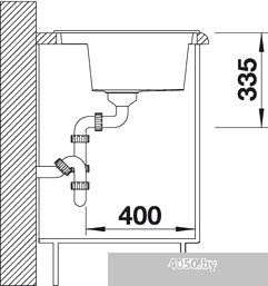 Кухонная мойка Blanco Alaros 6 S (серый беж, белые аксессуары) [517284]