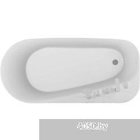 Aquatek Прима 80x170 AQ-1115780 (белый глянцевый, с ножками и сливом)