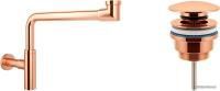 Wellsee Drainage System 182127003 (сифон, донный клапан, розовое золото)