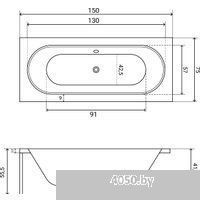 Lauter Ava 150 21208050 (с ножками, черным подголов, черным лиц. и торц. экраном)