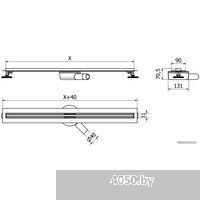 Mexen Flat 360 Slim Chrome 1041060