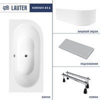 Lauter Bliss 180 L 21201081L (с ножками, серым подголовником и белым лиц.экраном)