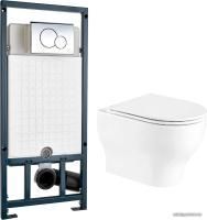 Унитаз WeltWasser Erlenbach 004 GL-WT + Marberg 507 RD (белый глянец/хром)