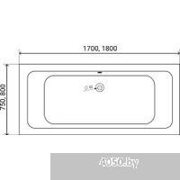 Lauter Olympia 180x80 21100080 (с каркасом, лицевым и торцевым экранами)