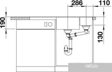 Кухонная мойка Blanco Axia III 6 S (разделочная доска из ясеня, жемчужный)