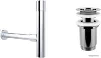 Wellsee Drainage System 182114004 (сифон, выпуск, хром)