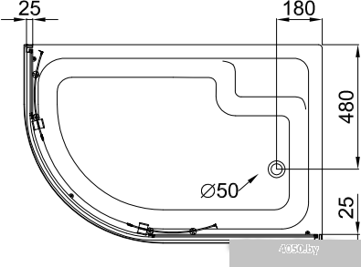 Triton Коралл В1 120x80 R (мозаика)