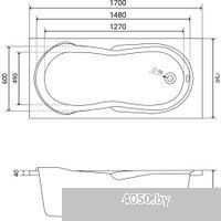 Lauter Celeste 170x75 21060075 (с каркасом и лицевым экраном)