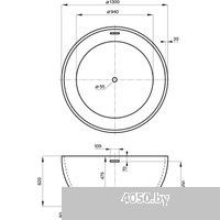 Wellsee Crepe de France 130x130 236701001 (отдельностоящая ванна белый глянец, экран, ножки, сифон-а