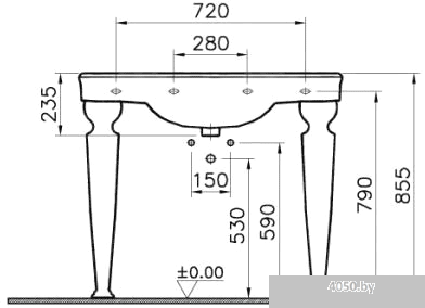 Умывальник Vitra Efes 100x57.5 [6209B003-0001]