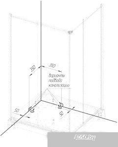 Radomir 90x100 1-09-1-0-0-1210 (прозрачное стекло)