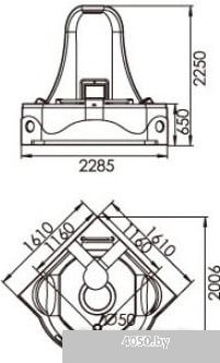 Ванна Gemy G9070 K 170x170