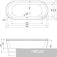 Cezares Metauro Central-180-80-40-W-MATT