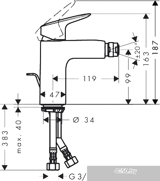 Смеситель Hansgrohe Logis 100 71200000