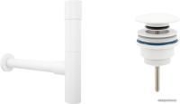 Wellsee Drainage System 182118003 (сифон, донный клапан, матовый белый)