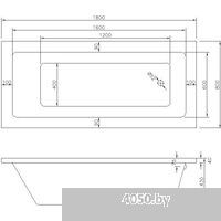 Bonito Home Saga 180x80 BH-SA-206-180-80/St (с ножками)