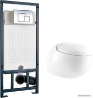 Унитаз WeltWasser Jeckenbach 004 GL-WT + Marberg 507 SE (белый глянец/хром)