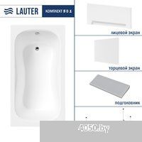 Lauter Sophia 130 21205130 (с каркасом, серым подголовником, белым лицевым и торцевым экраном)