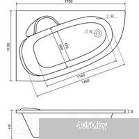 Lauter Valencia 170x110 2102170L (с ножками и лицевым экраном)