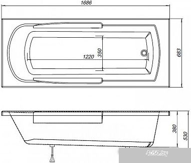 Ванна Aquanet Extra 170x70