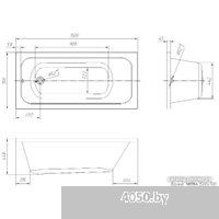 Ventospa Mitra 150x70 (с ножками и экраном)