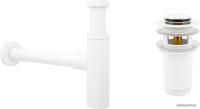 Wellsee Drainage System 182123001 (сифон, донный клапан, матовый белый)