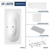 Lauter Ava 150 21208050 (с каркасом, серым подголов, белым лиц.и торц. экраном)