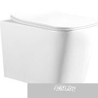 Oliveeka YJ2303 + система смыва RIMLESS + панель смыва 021 (черный матовый)