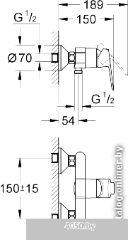 Смеситель Grohe BauEdge 23333000