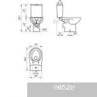 Cersanit Nature Clean On 011 3/5 DPL EO Slim 65410 (чаша)