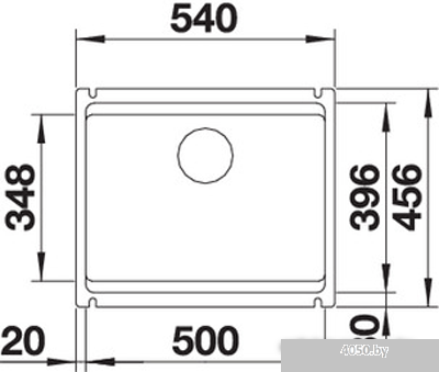 Кухонная мойка Blanco Etagon 500-U (базальт) 525154