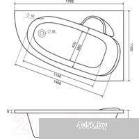 Lauter Valencia 170x110 2102170R (с ножками)