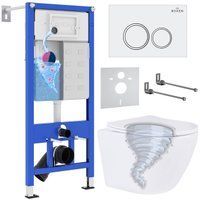 Roxen Antares Tornado в комплекте с инсталляцией StounFix Dual Fresh 6 в 1 968335 (кнопка: белый гля