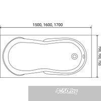 Lauter Celeste 170x75 21060075 (с каркасом и лицевым экраном)