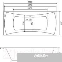 Lauter Olympia 170x75 21100075 (с ножками, лицевым и торцевым экранами)