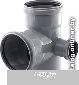 Фитинг РосТурПласт Крестовина двухплоскостная для вн.канал. 110х110х50х87° (правая)