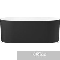 Wellsee Chalice Perfection 166x77 230603002 (отдельностоящая ванна белый глянец/мат. черн., экран, н