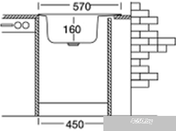 Кухонная мойка Kromevye EC 257