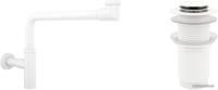 Wellsee Drainage System 182128002 (сифон, донный клапан, матовый белый)