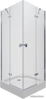 Triton Дельта А1 Хром 90х90 (прозрачное стекло)