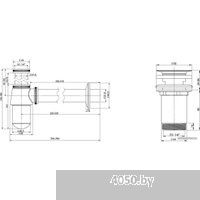 Wellsee Drainage System 182103004 (сифон, выпуск, хром)