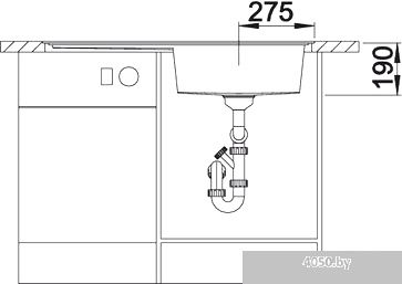 Кухонная мойка Blanco Zenar XL 6 S-F (антрацит, левая) [519198]