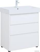 Aquanet Тумба с умывальником Nova Lite 75 307075 (белый глянец)